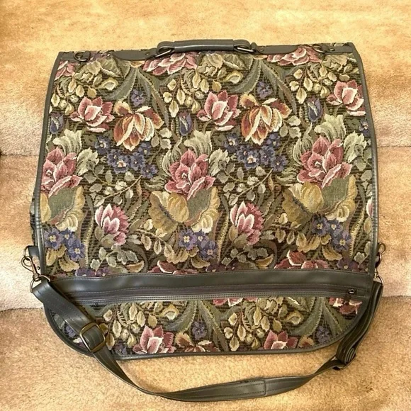 Vintage Paisley Tapestry Garment Bag - Picture 2 of 5